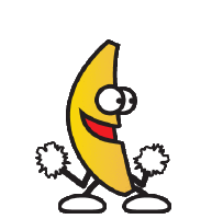 its a banana doin some dancin